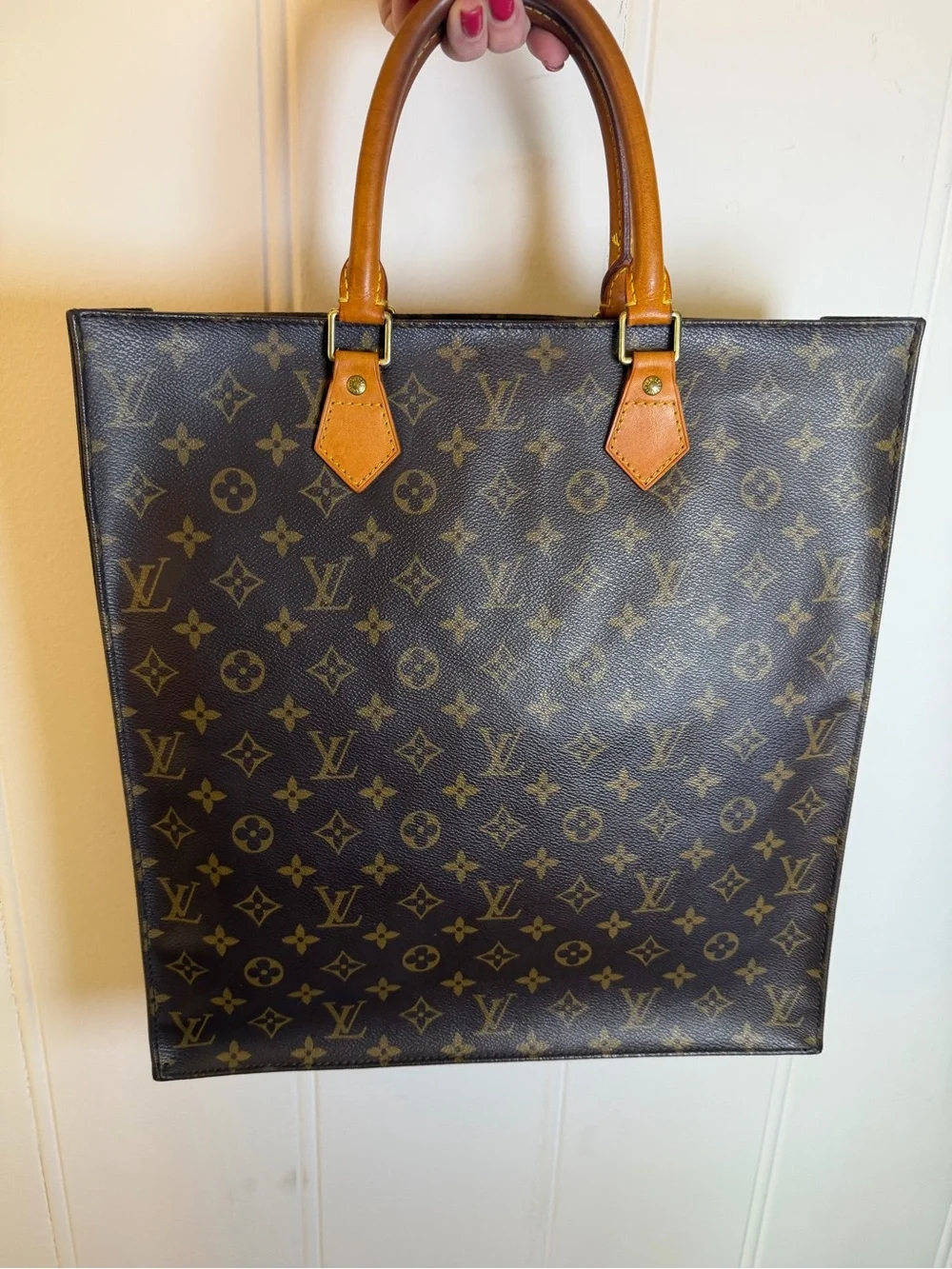 Louis Vuitton Sac Plat Monogram Tote Bag | Made in France | Vintage LV Shopper - Picture 13 of 16